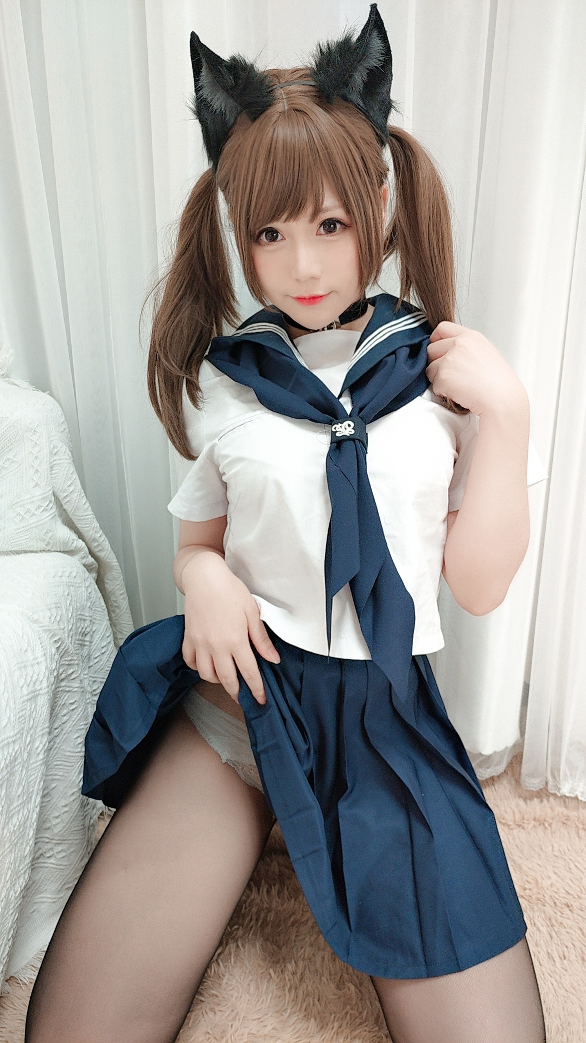图片[1]-Nyako喵子 – NO.022 水手服自拍 [26P]-XikXak